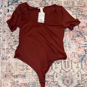 H&M Deep Red Bodysuit